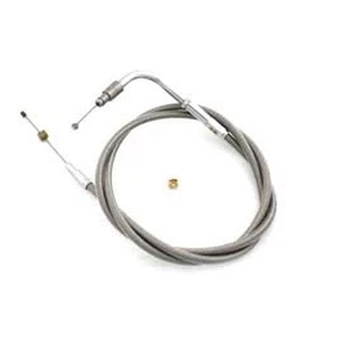 Braided Stainless Steel Throttle Cable with 42 inch Casing for Harley-Davidson