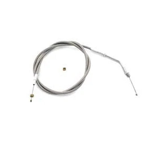 Braided Stainless Steel Throttle Cable with 38 inch Casing for Harley-Davidson