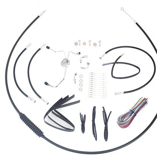 12 inch-14 inch Handlebar Cable and Brake Line Kit for Harley-Davidson