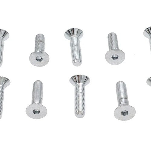 Allen Flat Head Screws Chrome 5/16 inch x 1-1/4 inch for Harley-Davidson