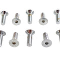 Allen Flat Head Screws Chrome 5/16 inch x 1 inch for Harley-Davidson