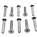 Allen Flat Head Screws Chrome 1/4 inch-28 x 1-1/2 inch for Harley-Davidson