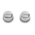 Chrome Front Axle Cap Cover Set, Cap Style for Harley-Davidson
