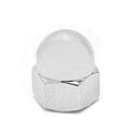 Chrome Acorn Nuts Fine 1/4 inch-28 Thread for Harley-Davidson