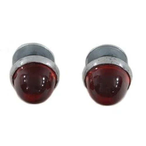 License Plate Reflector Set Red for Harley-Davidson
