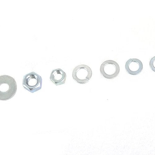 Spring Fork Nut and Washer Kit Zicad Plated for Harley-Davidson