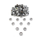 Chrome Hex Nuts 3/8 inch-24 fits Harley Davidson