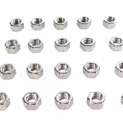 Chrome Hex Nuts 3/8 inch-16 for Harley-Davidson