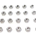 Chrome Hex Nuts 3/8 inch-16 for Harley-Davidson