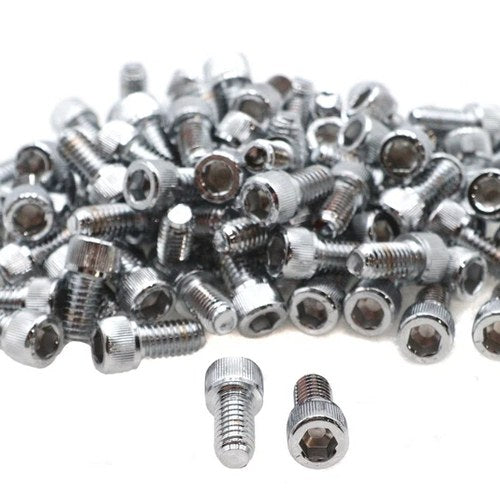Allen Socket Cap Bolt Knurled Chrome 5/16 inch X 5/8 inch fits Harley Davidson
