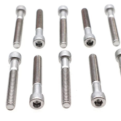 Allen Socket Cap Bolt Knurled Chrome 1/4 inch X 1-3/4 inch for Harley-Davidson