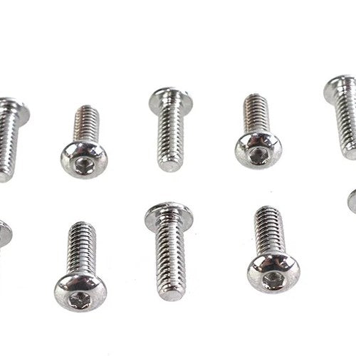Allen Button Head Screws Chrome 1/4 inch X 3/4 inch for Harley-Davidson