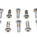 Allen Button Head Screws Chrome 3/8 inch X 1-1/4 inch for Harley-Davidson