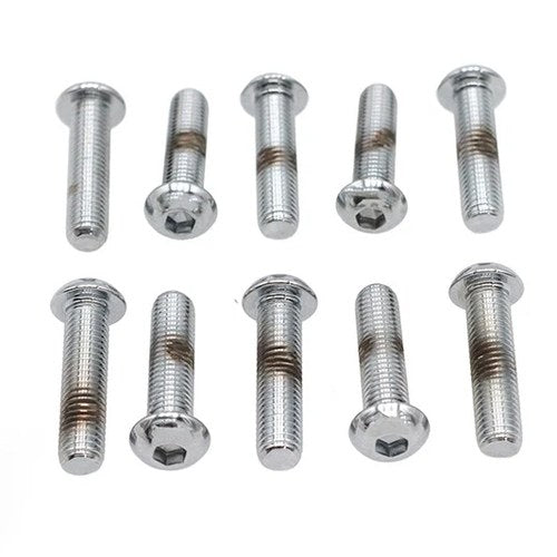 Allen Button Head Screws Chrome 1/4 inch X 1 inch for Harley-Davidson