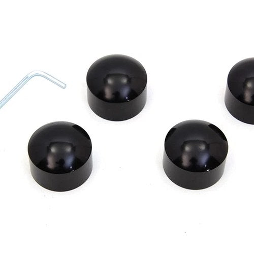 Cylinder Headbolt Cover Set Black for Harley-Davidson