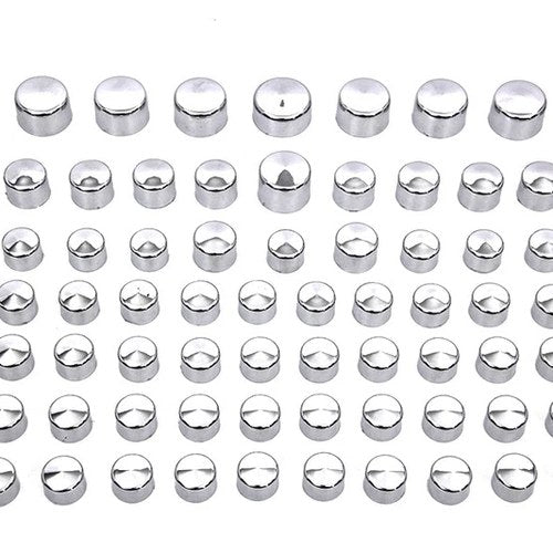 Wyatt Gatling Chrome Bolt Cap 75 Piece Cover Kit for Harley-Davidson