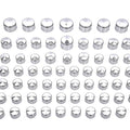 Wyatt Gatling Chrome Bolt Cap 75 Piece Cover Kit for Harley-Davidson