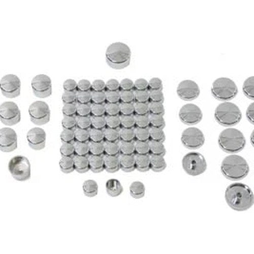 Chrome Bolt Cap 77 Piece Cover Kit for Harley-Davidson