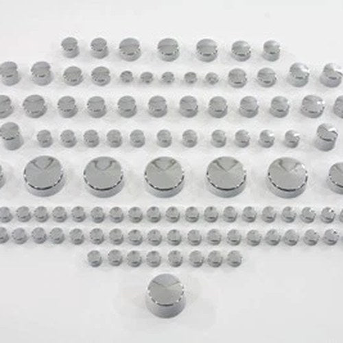 Chrome Bolt Cap 109 Piece Cover Kit for Harley-Davidson