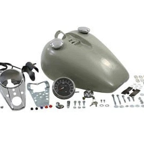 Bobbed 3.2 Gallon Gas Tank Kit for Harley-Davidson