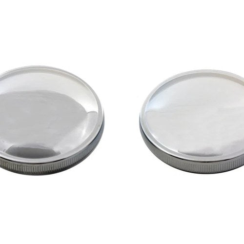 Stock Style Gas Cap Set Vented and Non-Vented Chrome for Harley-Davidson