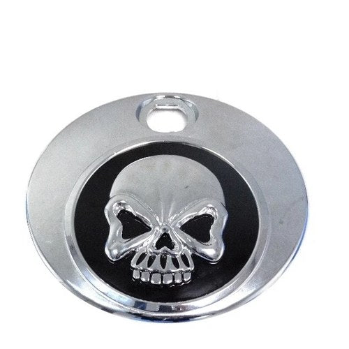 Black Skull Fuel Tank Console Door for Harley-Davidson