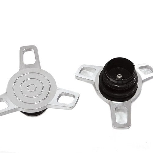 Spinner Style Vented and Non-Vented Gas Cap Set for Harley-Davidson