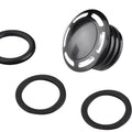 Slot Pop Up Vented Gas Cap Black for Harley-Davidson
