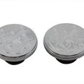 Flame Style Gas Cap Set Vented and Non-Vented for Harley-Davidson