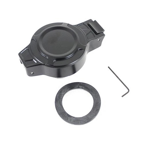 Flip Up Gas Cap Non-Vented Black for Harley-Davidson