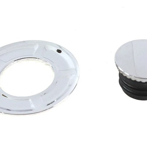Pop Up Style Vented Gas Cap Chrome for Harley-Davidson