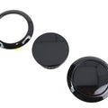 Flush Mount Gas Cap & Left Side Tank Cap Kit Black for Harley-Davidson