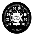 Black Tin Speedometer Face for Harley-Davidson