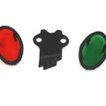 Parkerized Cateye Dash Panel Lens Set for Harley-Davidson