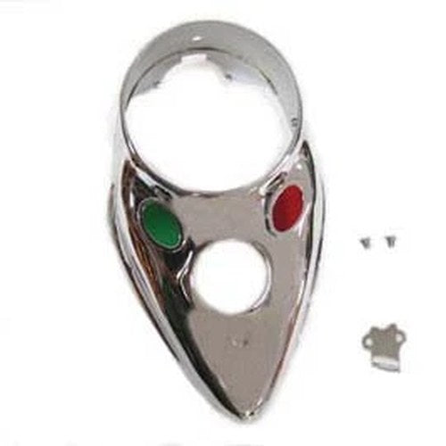 Chrome Replica Cateye Dash Panel for Harley-Davidson
