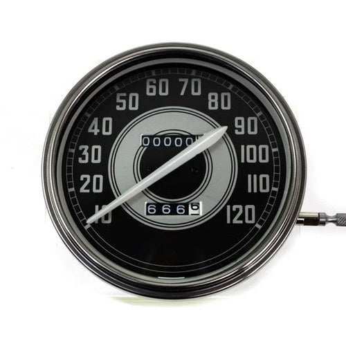 Replica 2:1 Speedometer with White Needle for Harley-Davidson
