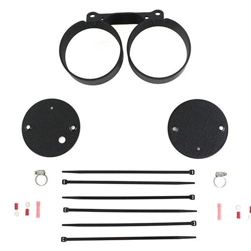 Dual Gauge Mount Bracket Black for Harley-Davidson