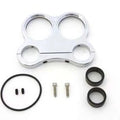 Chrome Billet 48mm Dual Gauge Mount for Harley-Davidson