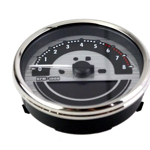 Aee 5 inch Dakota Style Speedometer Silver for Harley-Davidson