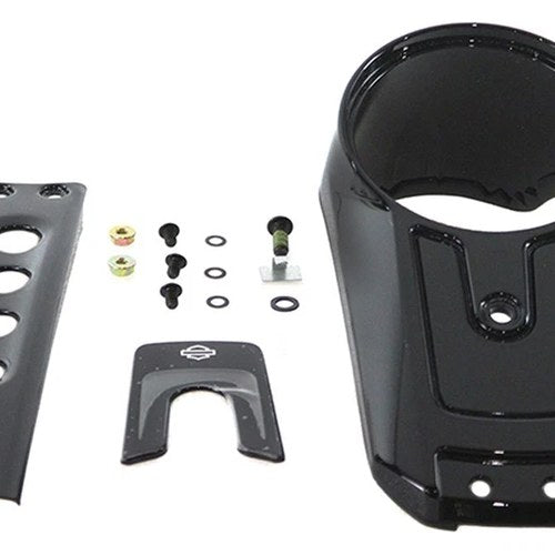 OE Softail Deluxe Dash Panel Black for Harley-Davidson