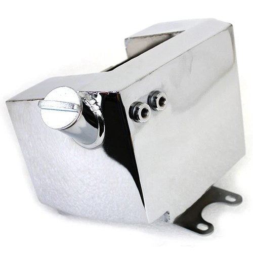 Center Post Mount Wrap Around Oil Tank Chrome for Harley-Davidson