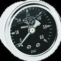 Bikers Choice Black Face Liquid Filled Oil Pressure Gauge For 0-60 Psi 1/8 Npt