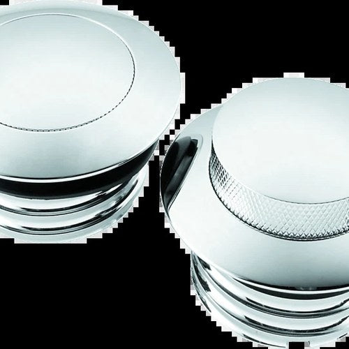 Bikers Choice 82 Up For W/Dual Cap Chrome Pop Up Billet Gas CapSet