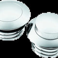 Bikers Choice 82 Up For W/Dual Cap Chrome Pop Up Billet Gas CapSet