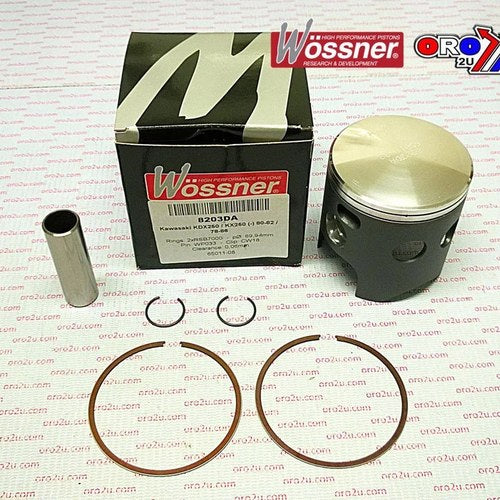 Wossner 71mm Piston Kit A, Kawasaki KDX250 80-84, KX250 78-86, KXT250 84-87
