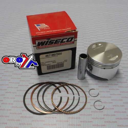 Wiseco 76mm Piston Kit Kawasaki KLF300 86-04, KEF300 95-03, KVF300 99-03