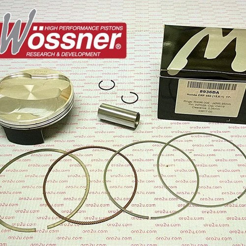 Wossner 96mm Piston Kit C, Honda CRF450R 2017-2025, CRF450RX 2019-2025