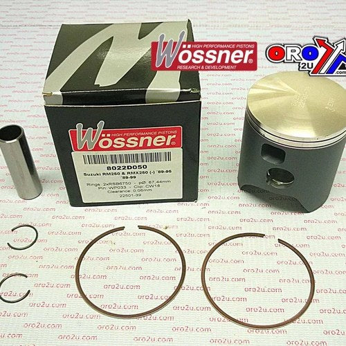Wossner 69mm Piston Kit Suzuki RM250 1989-1995, RMX250 1989-1999