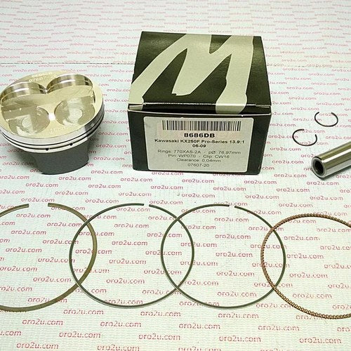 Wossner 77mm HC Forged Piston Kit C, Kawasaki KX250F 2006-2009
