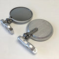 Crg Hindsight Folding For 3 In. Round Bar-End Mirror Right - Silver